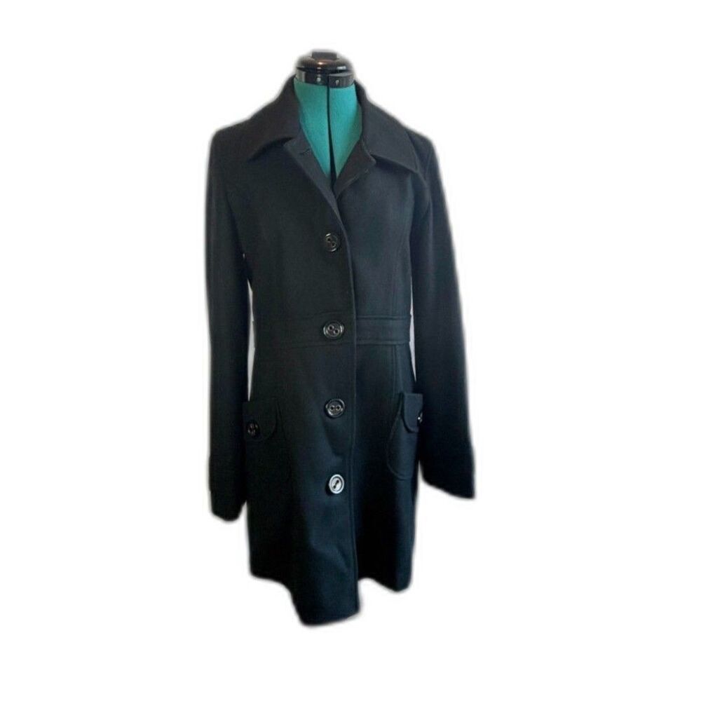 Nordstrom Brass Plum Black Tulle coat. Size XL.